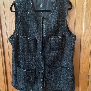 Rachel Zoe sequined vest NWOT
